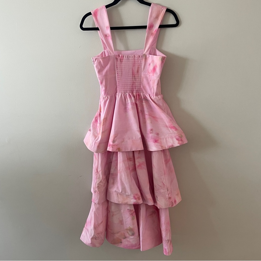 Gianni Bini Pink Ruffle Midi Formal Dress - Picture 11 of 16